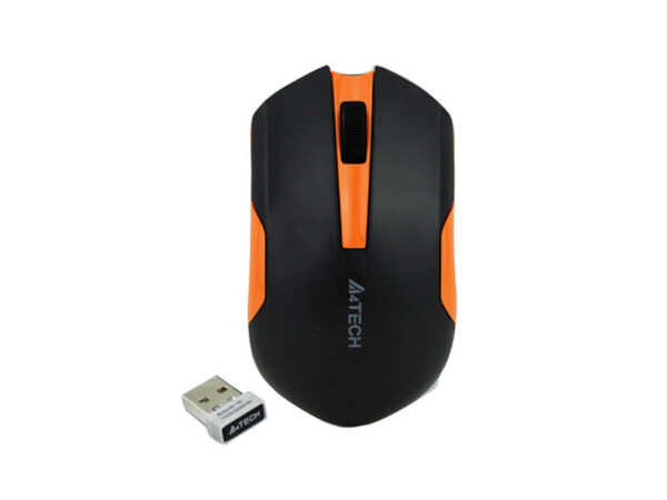 A4 Tech G3-200N Black & Orange Wireless Mouse
