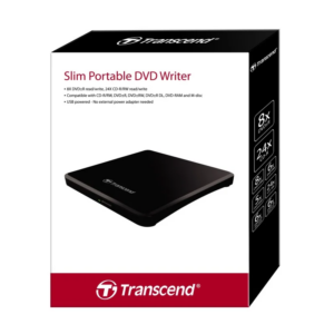 Transcend TS8XDVDS-K Slim External Black DVD Writer