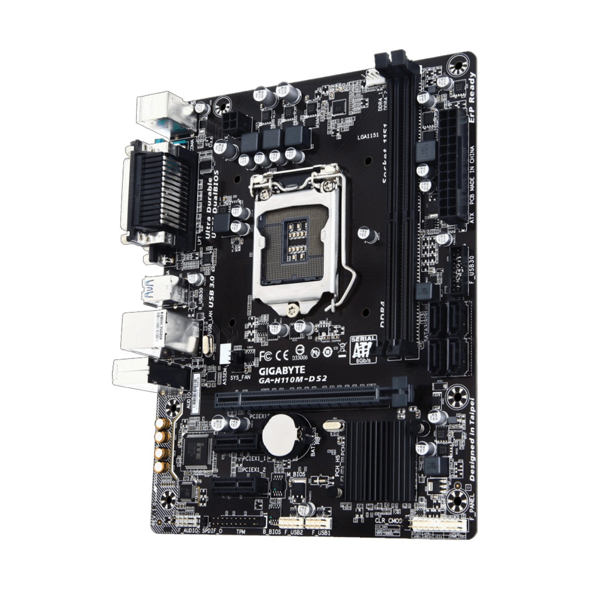 Gigabyte Ga H110m Ds2v Ddr3 6th Gen Intel Lga1151 Socket Mainboard Digital Bridge