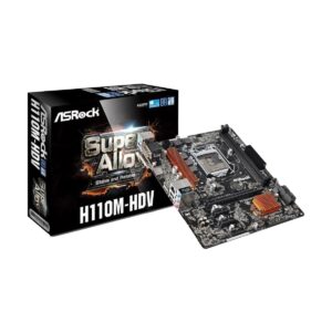 Asrock H110M-HDV R3.0 DDR4 7th Gen LGA1151 Socket Mainboard