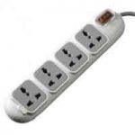 Huntkey SZD401 Four Socket One Switch 201J Surge Protection White PowerStrip