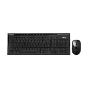 Rapoo 8200P Black Wireless Keyboard & Mouse Combo with Bangla