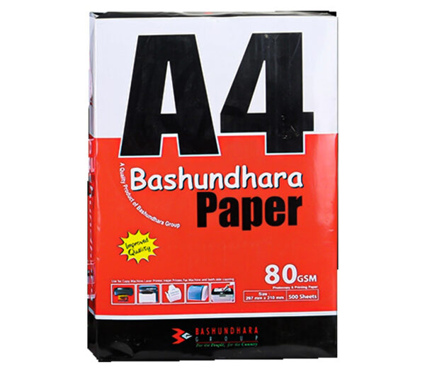 K2 Bashundhara 80 GSM Glossy 500 Sheet A4 Paper