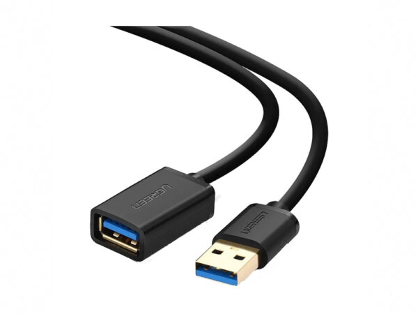 USB Male to Female, 2 Meter, Black Extension Cable