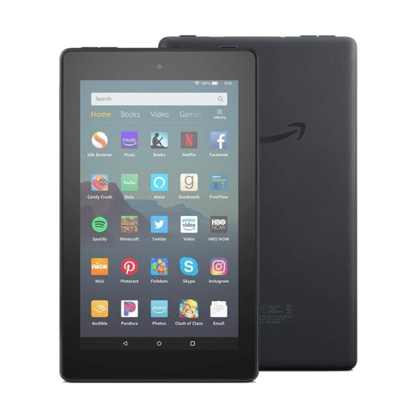 Amazon Fire 7 (9th Gen) (Quad Core 1.3 GHz, 1GB RAM, 32GB Storage, 7 Inch Display) Black Tablet with Alexa Apps