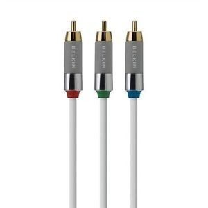 Belkin Component Video Cable, 3RCA, 6 White Video Cable