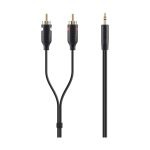 Belkin Mini-Stereo to RCA Portable Audio Black Cable