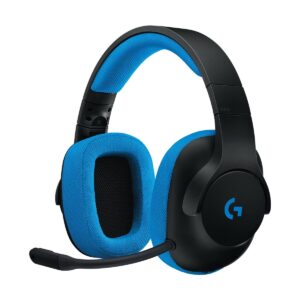 Logitech G233 Prodigy Gaming Black & Blue Headset With Unidirectional Microphone (981-000705)