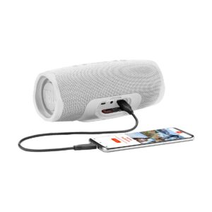 JBL Charge 4 Waterproof White Portable Bluetooth Speaker