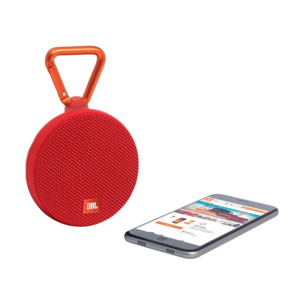 JBL Clip 2 Red Portable Bluetooth Speaker