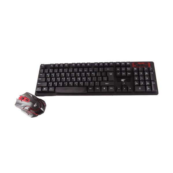 Havit KB585GCM Black Wireless Gaming Keyboard & Mouse Combo with Bangla