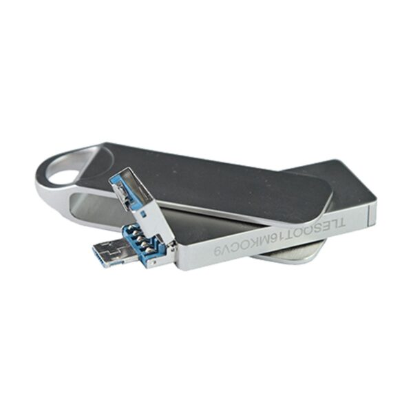 Teutons Metallic Knight Squared OTG 32GB USB 3.1 Gen 1 Flash Drive