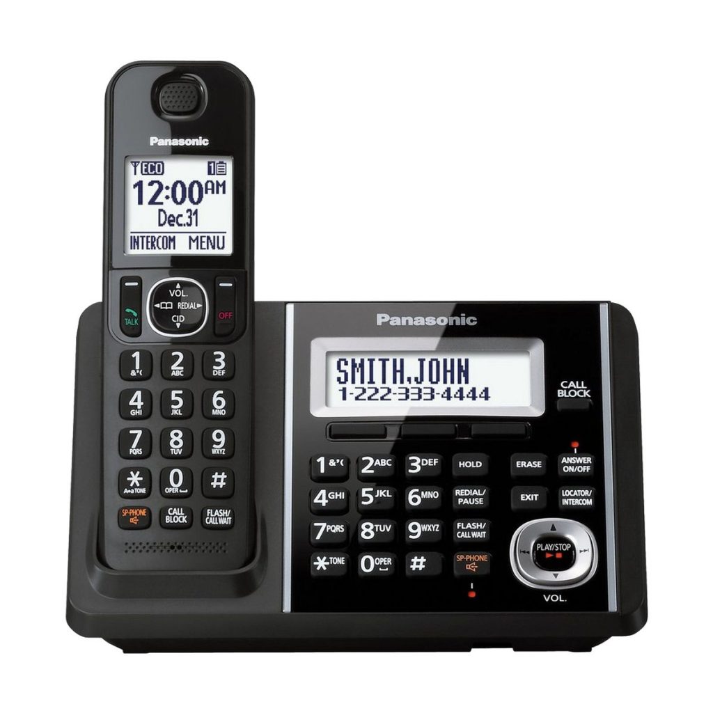 Panasonic KX-TGF340 Digital Cordless Black Phone Set with Answering