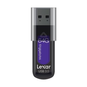Lexar JumpDrive S57 64GB USB 3.0 Black-Purple Pen Drive