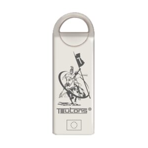 Teutons Metallic Knight Finder Silver 64GB USB 3.1 Gen 1 Flash Drive