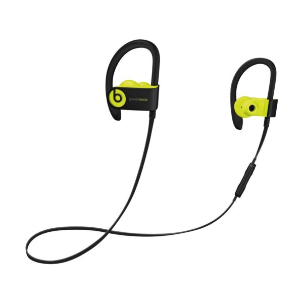 Beats Powerbeats3 by DR. Dre Wireless Earbuds in-Ear Shock Yellow - Black Sports Earphone