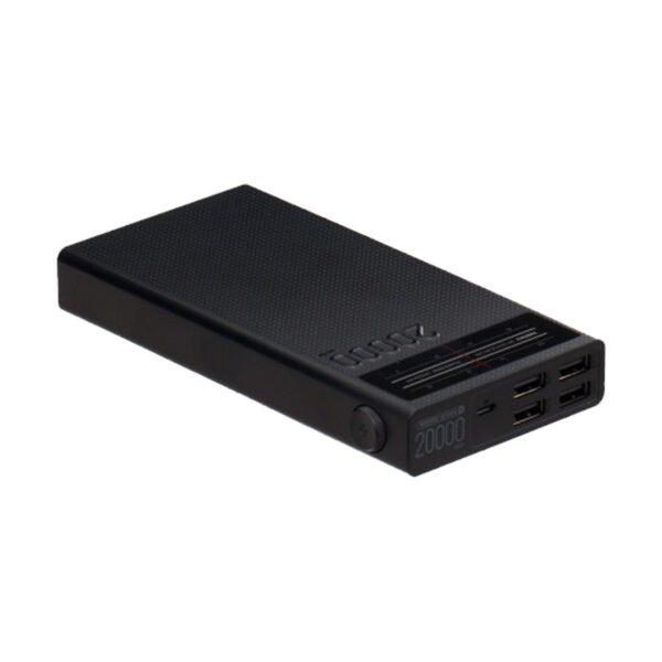 REMAX RPP-102 Radio Series with 4 USB Outputs 20000mAh Black Power Bank