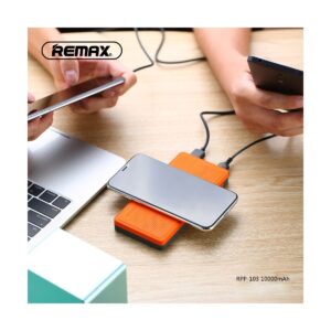 REMAX RPP-103 Miles Series 10000mAh Wireless Charging Pad Orange Power Bank