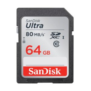 Sandisk Ultra 64GB SDHC/SDXC Class 10 UHS-I Memory Card