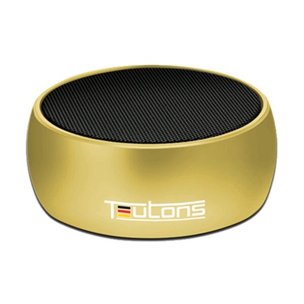 Teutons Simplicity 5W Metallic Bluetooth Gold Speaker