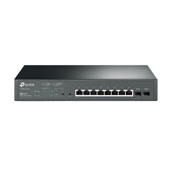 TP-Link T1500G-10MPS JetStream 8 Port All Gigabit Smart All PoE+ Switch with 2 SFP