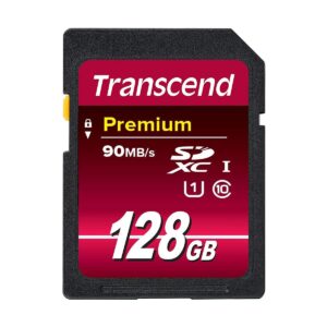 Transcend TS128GSDU1 128GB SDXC/SDHC Class 10 UHS-I 400x (Premium) Memory Card