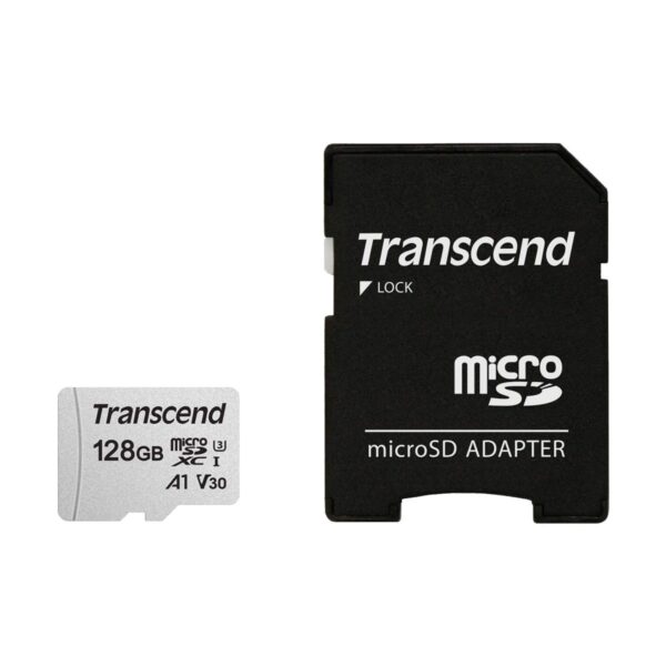 Transcend 128GB Micro SD UHS-I U3A1 Class 10 Memory Card with Adapter