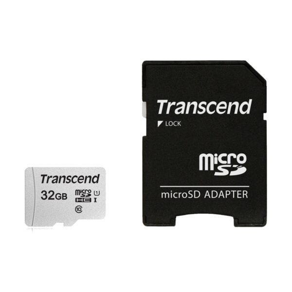 Transcend 32GB Micro SD UHS-I U1 Memory Card with Adapter