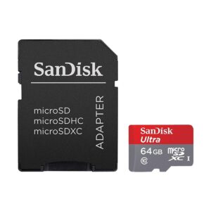 Sandisk Ultra 64GB MicroSDXC UHS-I Card with Adapter