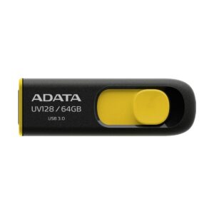 A Data UV128 64GB Black-Yellow USB 3.1 Pen Drive