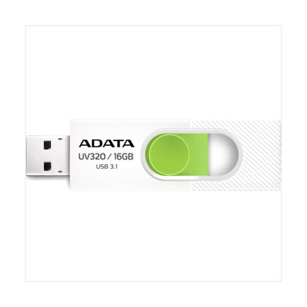 A Data UV320 16GB USB 3.1 White-Green Pen Drive