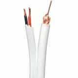 Value Top RG59 CCTV coaxial cable with 2 power wire Black