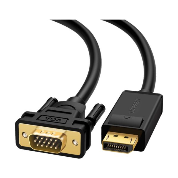 DisplayPort Male to VGA Male, 1.5 Meter, Black Cable