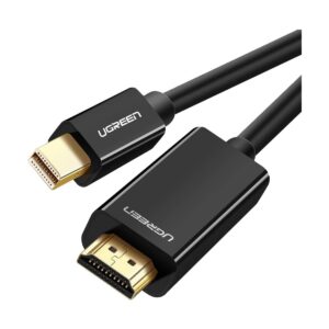Mini DisplayPort to HDMI Male, 1.5 Meter, Black Cable