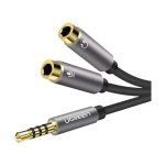Ugreen 3.5mm Male to Dual 3.5mm Female Headset Splitter Black