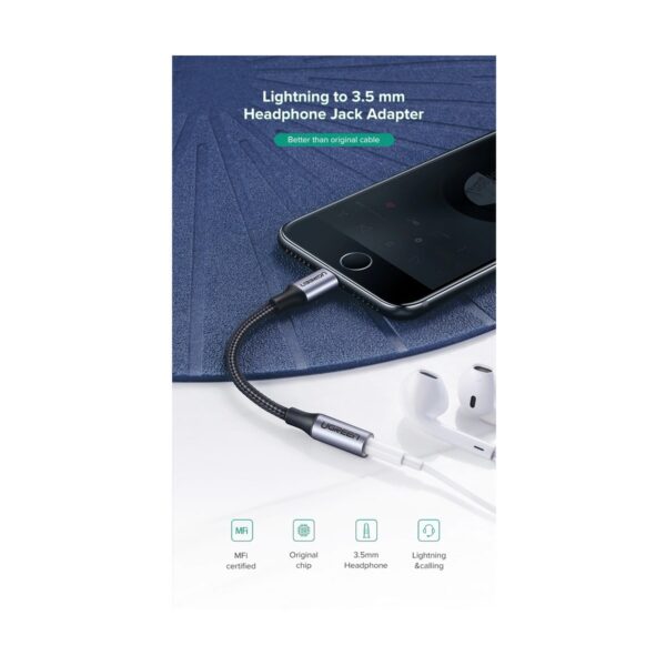 Ugreen US211 Lightning Adapter to 3.5mm Female Headphone Jack Converter