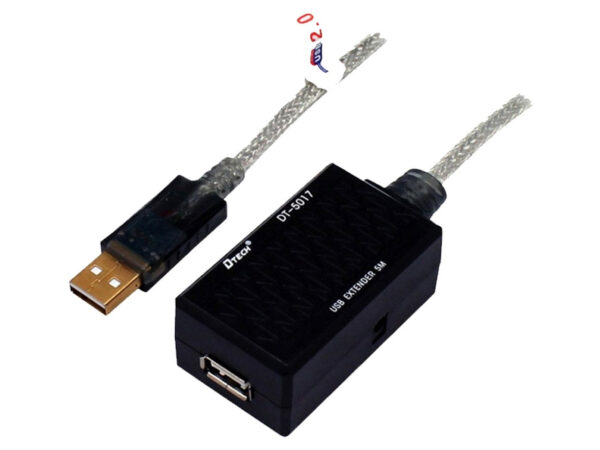 K2 DTECH DT 5027 USB Type A Male to Female Extension Cable 15 Meter