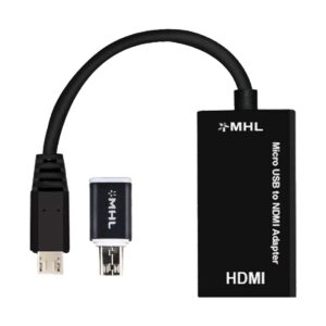K2 Micro USB To USB Adapter+Micro 5 Pin To 11 Pin Adapter + 1 Meter Charging Cable In Black Kit