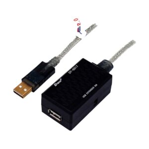 USB Male to Female, 15 Meter, Black Extension Cable