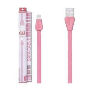 Remax USB Male to Lightning 1 Meter Pink Data Cable # RC-028i Martin Series