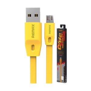 USB Male to Micro USB, 2 Meter, Yellow Data Cable