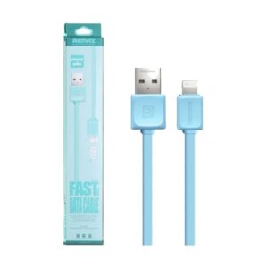 Remax USB Male to Lightning 1 Meter Blue Data Cable