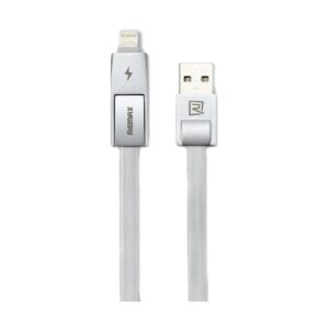 Remax USB Male to Micro USB & Lightning 1 Meter Silver Data Cable