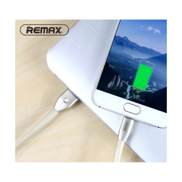 Remax USB Male to Lightning 1 Meter Silver Data Cable