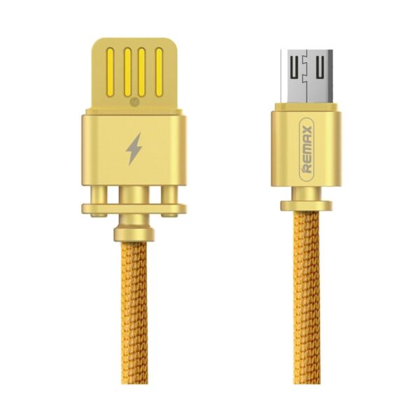 USB Male to Micro USB, 1 Meter, Gold Data Cable