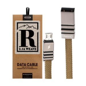 USB Male to Micro USB, 1 Meter, Olive Green Data Cable