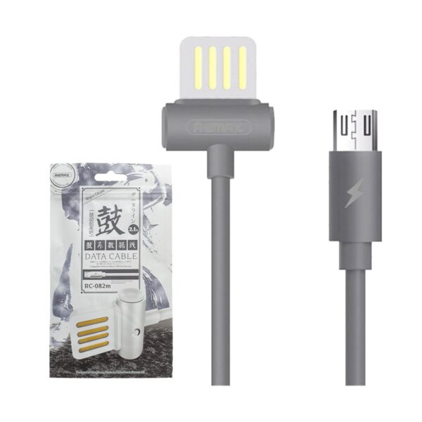 USB Male to Micro USB, 1 Meter, Grey Data Cable