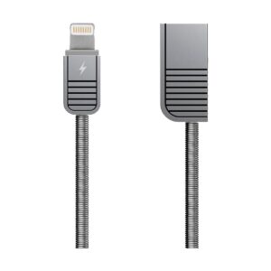 USB Male to Lightning, 1 Meter, Silver Data Cable