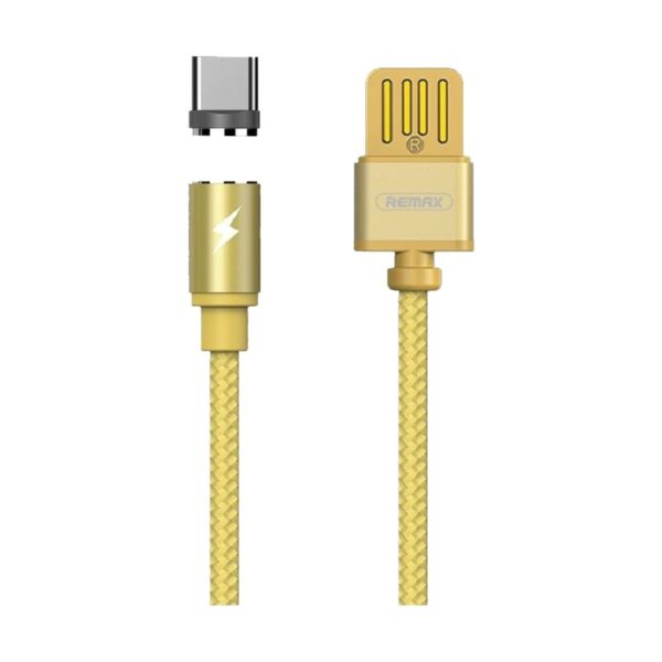 USB Male to Type-C, 1 Meter, Gold Charging Cable
