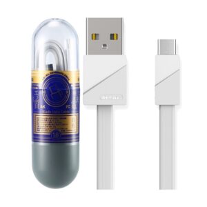 Remax USB Male to Type-C 1 Meter White Data Cable